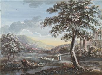 HENRI-DÉSIRÉ VAN BLARENBERGHE (Lille 1734-1812 Paris) Two classical landscapes.